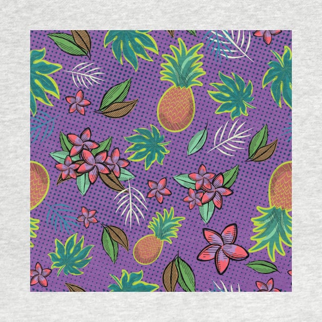 Meet Me At The Beach - Purple by SWON Design